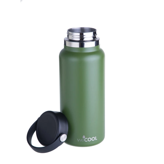 Botella térmica de acero inoxidable 1000ml, resistente y tapa hermética