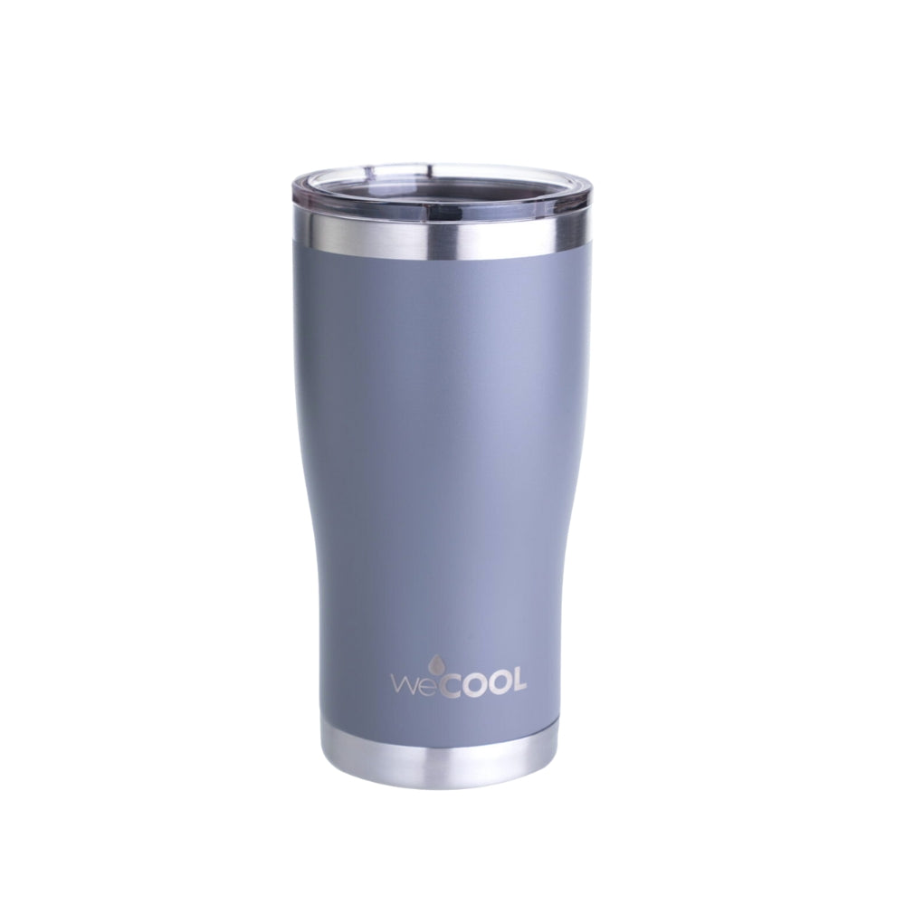 Vaso térmico de acero inoxidable de 590 ml con tapa magnética. Ideal para café, té o bebidas frías.