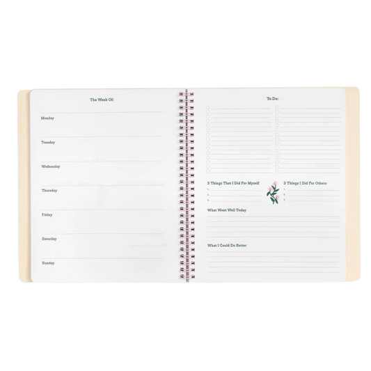 Agenda Face The Day sin fechas, con diseño elegante y suave al tacto