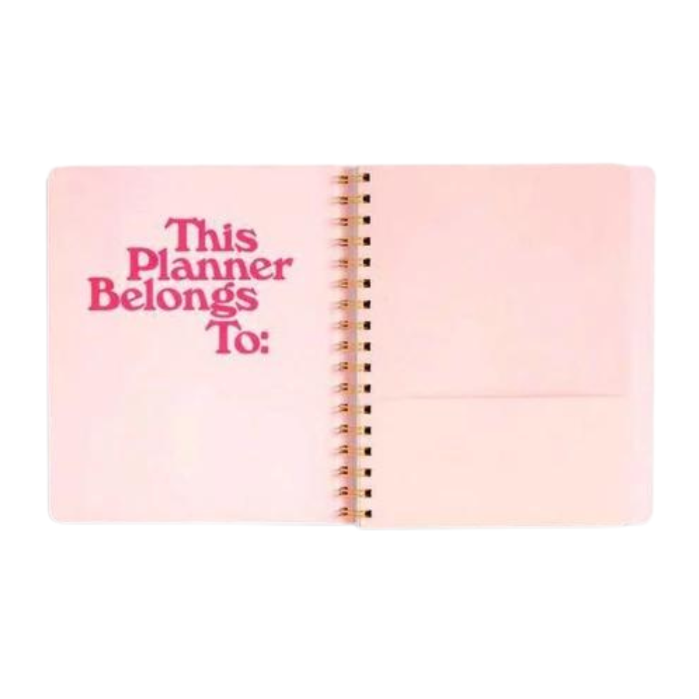 Agenda One Day At A Time - Planificador Diario Undated con páginas perforadas y diseño compacto.