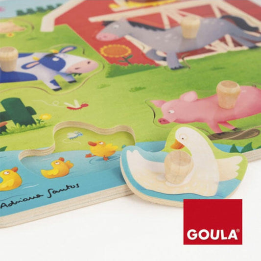 Rompecabezas de Madera Goula para Niños +2 años | Variados Diseños