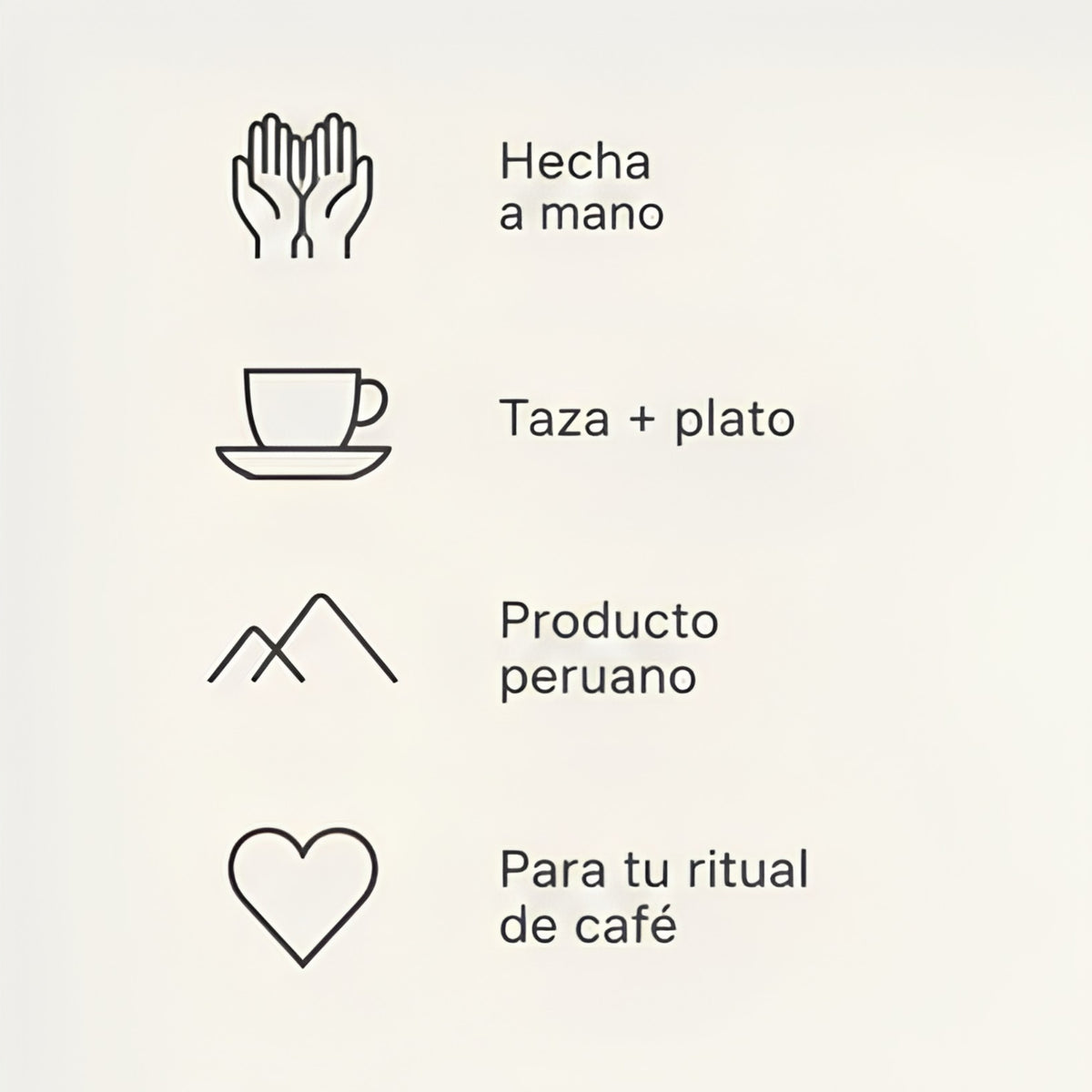 Beneficios taza de espresso de cerámica gris oscuro con plato a juego de Elías Objetos