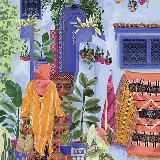 Rompecabezas Lady in Chefchaouen, Tienda de Regalos en Línea, Envíos a domicilio