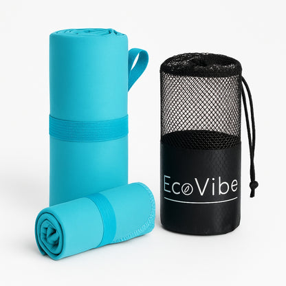 Pack Toallas ECOVIBE Grande + Pequeña | Playa & Gym