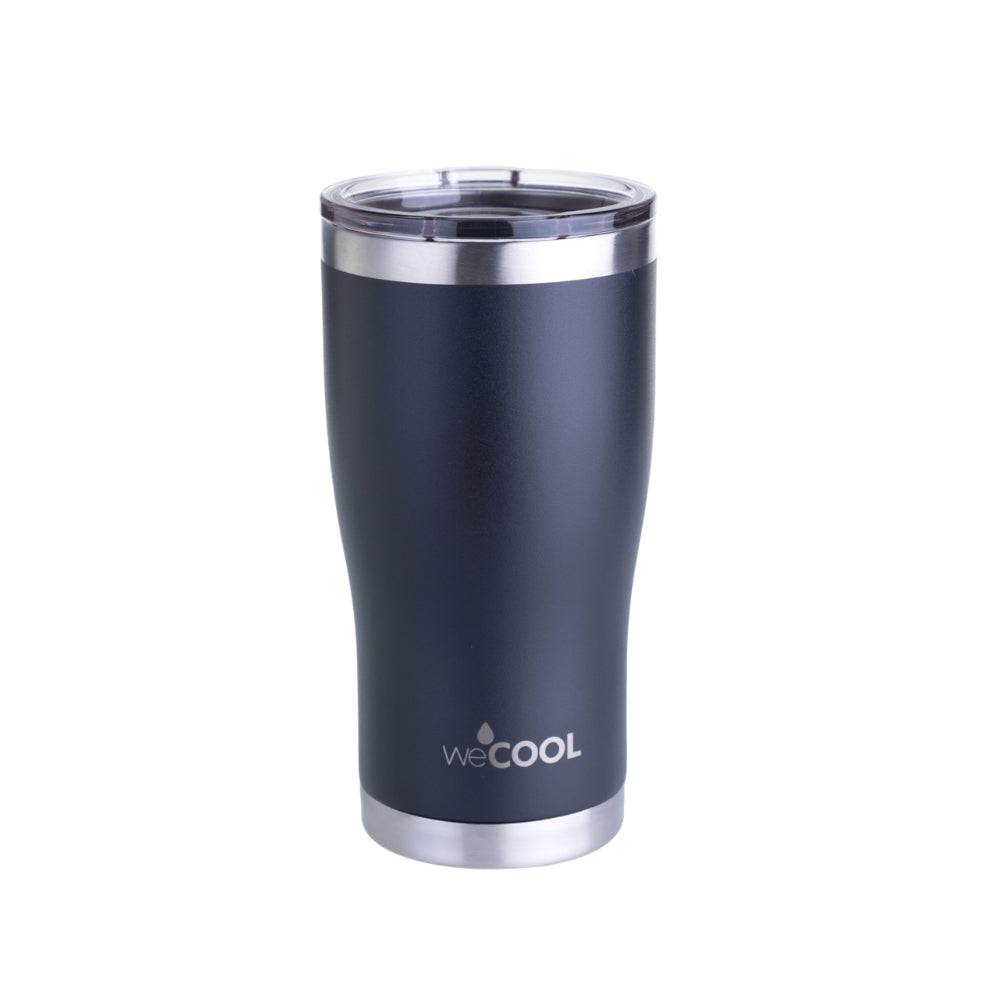 Vaso térmico de acero inoxidable de 590 ml con tapa magnética. Ideal para café, té o bebidas frías.