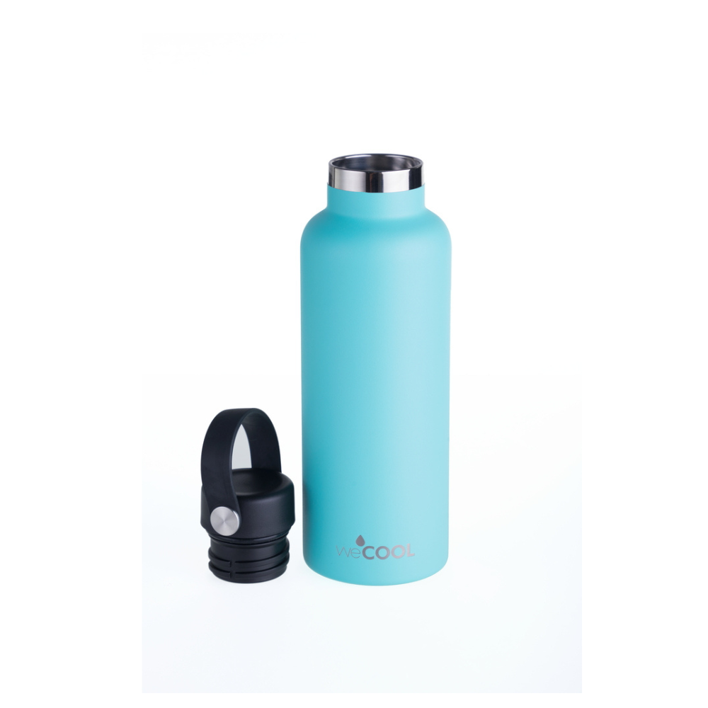 Botella térmica de acero inoxidable 650ml color turquesa con doble pared y tecnología TempTech®.