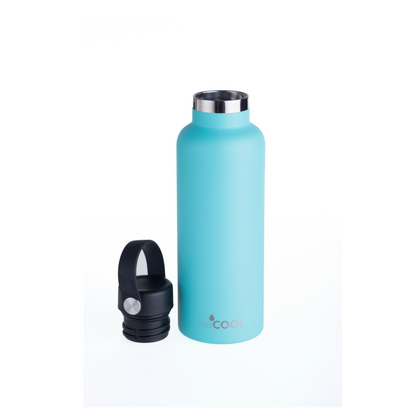 Botella térmica de acero inoxidable 650ml color turquesa con doble pared y tecnología TempTech®.