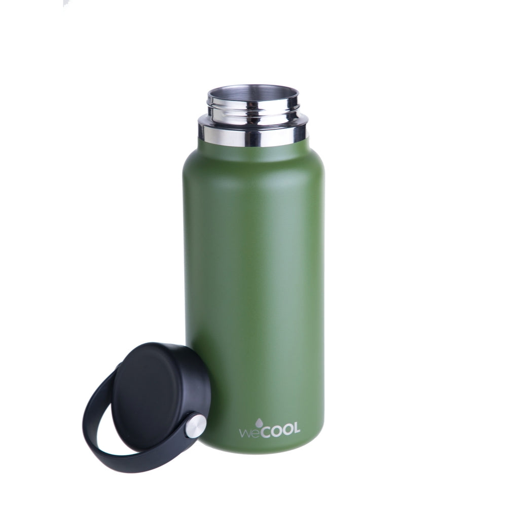 Botella térmica de acero inoxidable 1000ml, resistente y tapa hermética