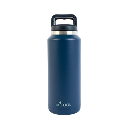Botella térmica de acero inoxidable 1064 ml con tapa ancha para introducir hielos con facilidad. Mantiene la temperatura de tus líquidos por muchas horas.
