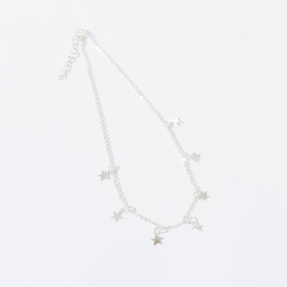 Choker de Estrellas con baño en oro o plata, collar fino y delicado ideal para cualquier ocasión
