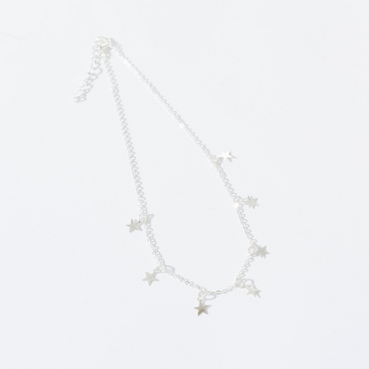 Choker de Estrellas con baño en oro o plata, collar fino y delicado ideal para cualquier ocasión
