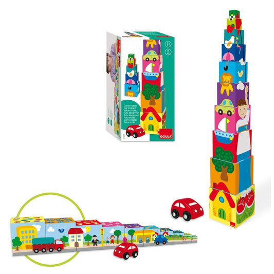 Cubos apilables con auto – Goula