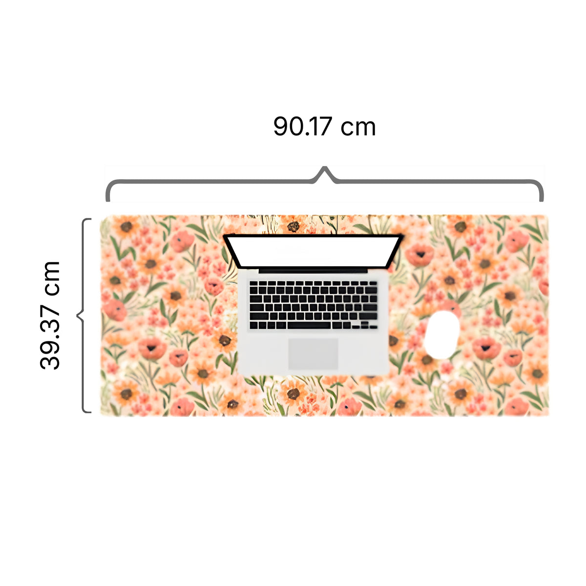 Desk Pad Flores, protector de escritorio, antideslizante, de baja fricción, con diseño floral vibrante y lavable. 