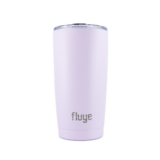 Fluye Cup Pro 590ml en color Lila, perfecta para mantener bebidas frías o calientes.