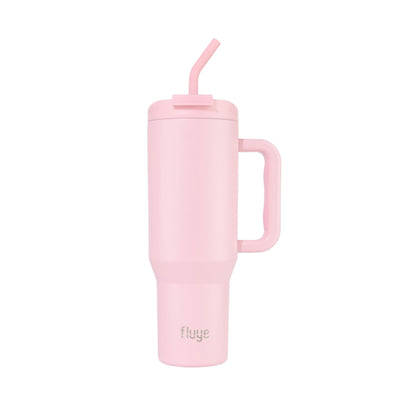 Fluye Mug Pro 1200ml en color Maras (Rosado), ideal para mantener bebidas frías o calientes.