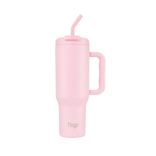Fluye Mug Pro 1200ml en color Maras (Rosado), ideal para mantener bebidas frías o calientes.