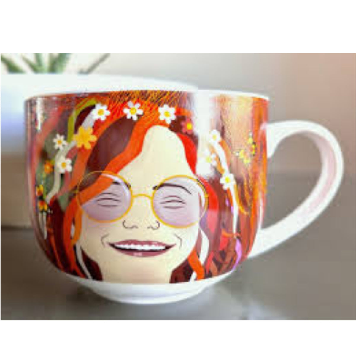 Janis Joplin Mug con la frase "I’m one of those regular weird people".