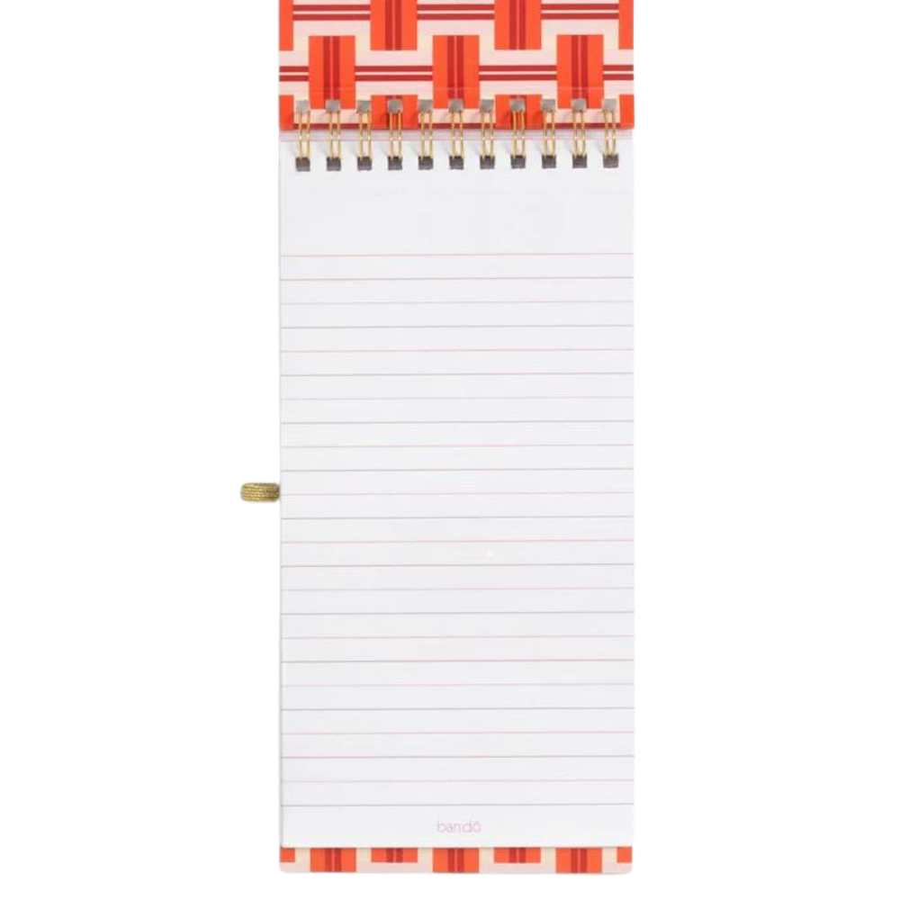 Libreta con Elástico Las Flores con 80 páginas de líneas y diseño floral rosa y rojo, perfecta para notas y listas.