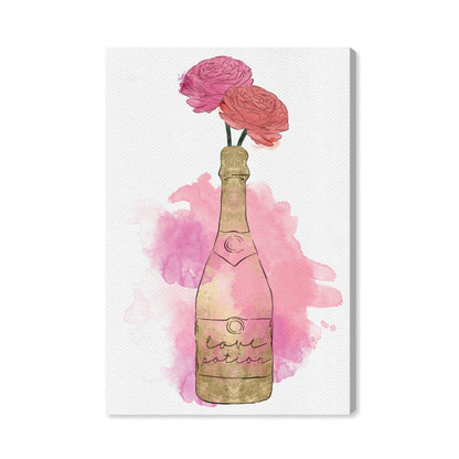 Lienzo Decorativo | Champagne & Flowers
