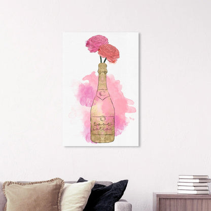 Lienzo Decorativo | Champagne & Flowers