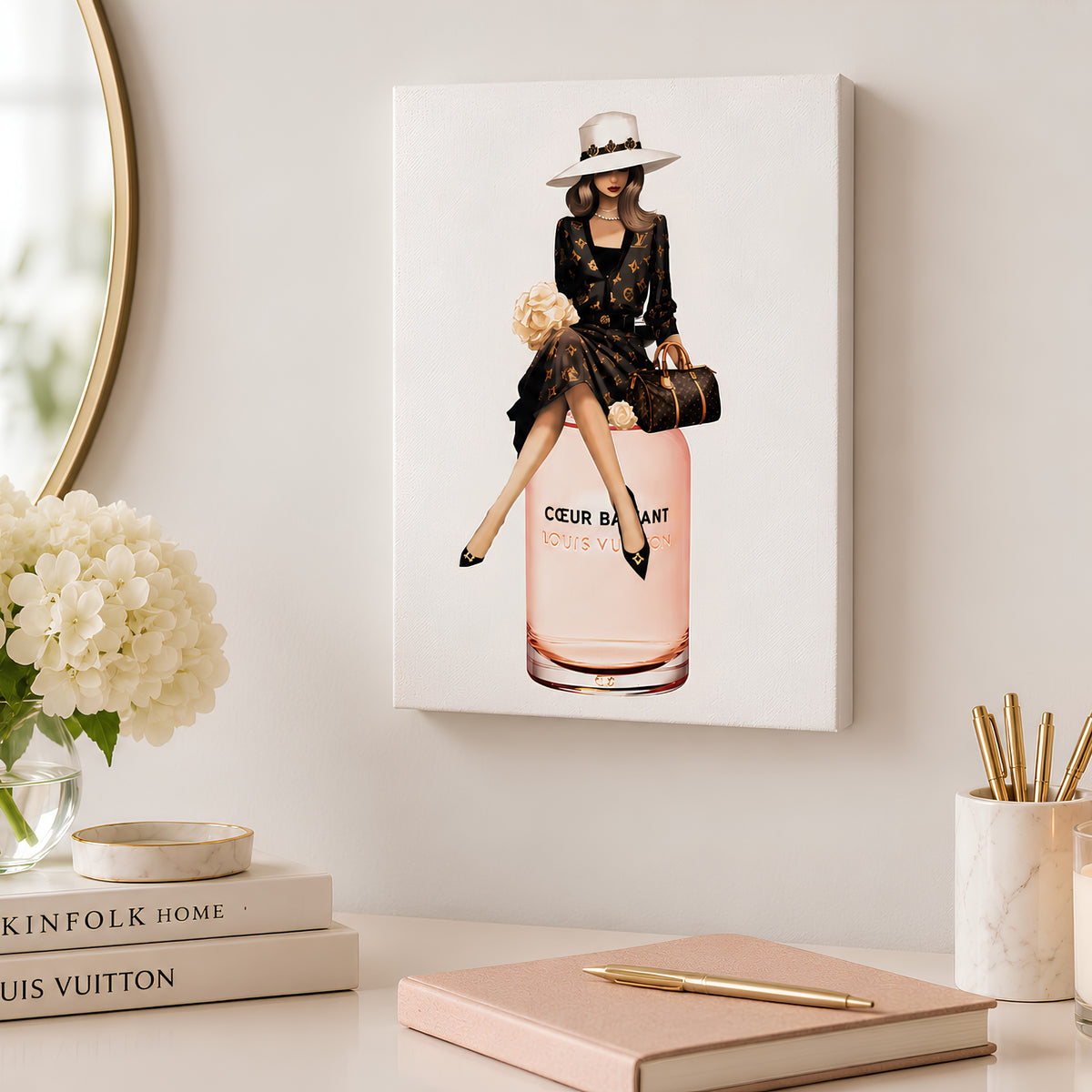 Lienzo en bastidor Coeur Parfum de The Oliver Gal Artist Co.