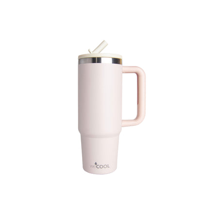 Mug Térmico Wecool Spill Free 30oz de acero inoxidable, es perfecto para viajes, camping, la oficina o el auto.