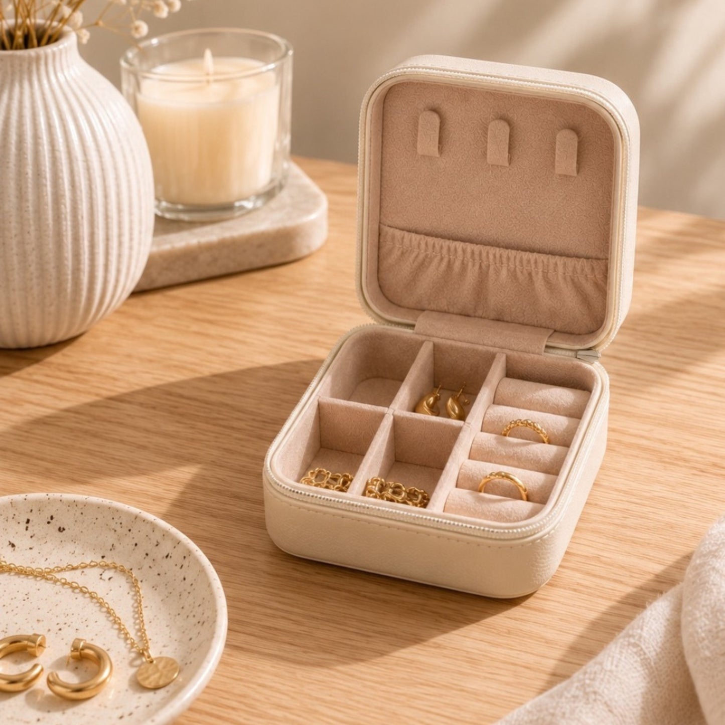 Organizador de Joyas con compartimentos.