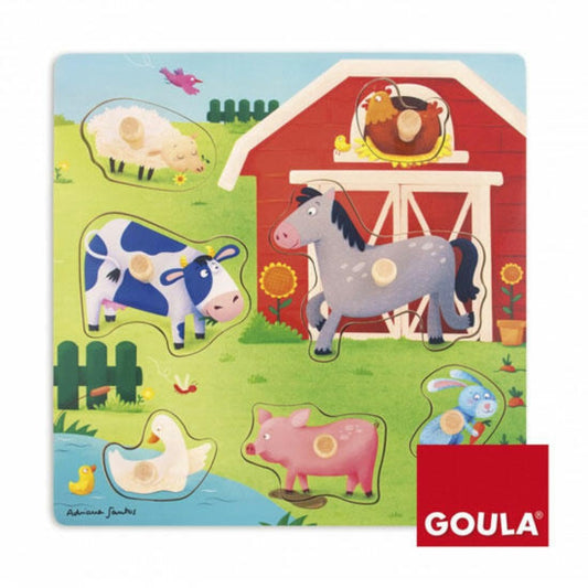 Rompecabezas encajable de granja – Mamás y crías Goula