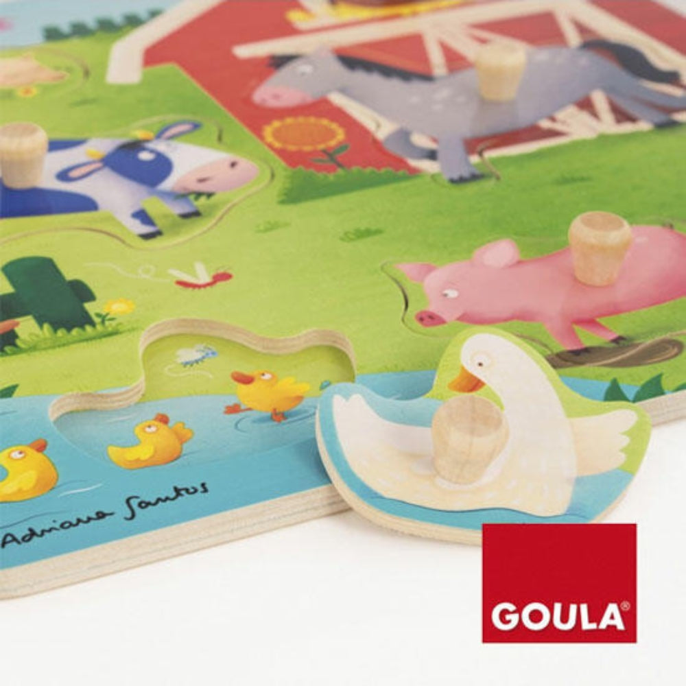 Rompecabezas encajable de granja – Mamás y crías Goula