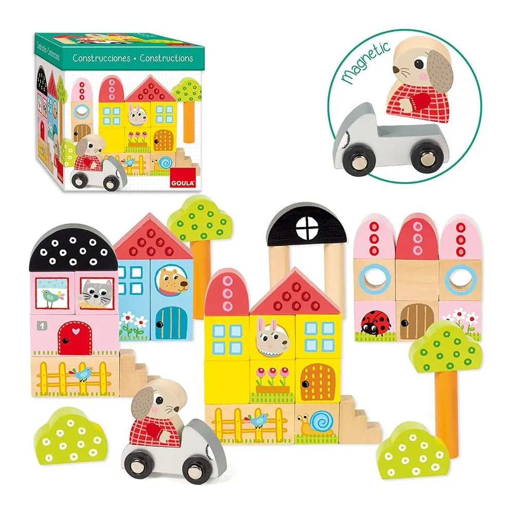 Set de construcción con conejito – 40 piezas Goula