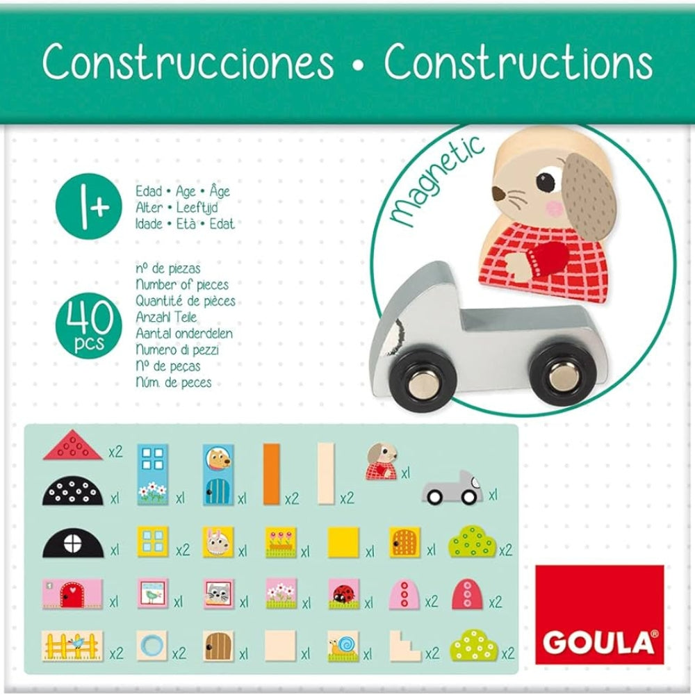 Set de construcción con conejito – 40 piezas Goula