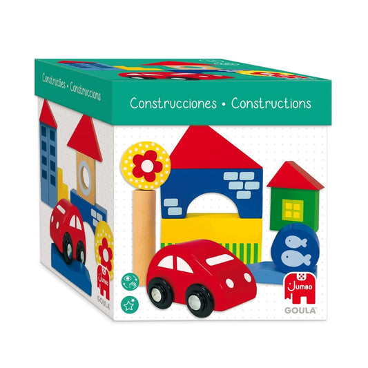 Set de construcción de madera – 26 piezas Goula