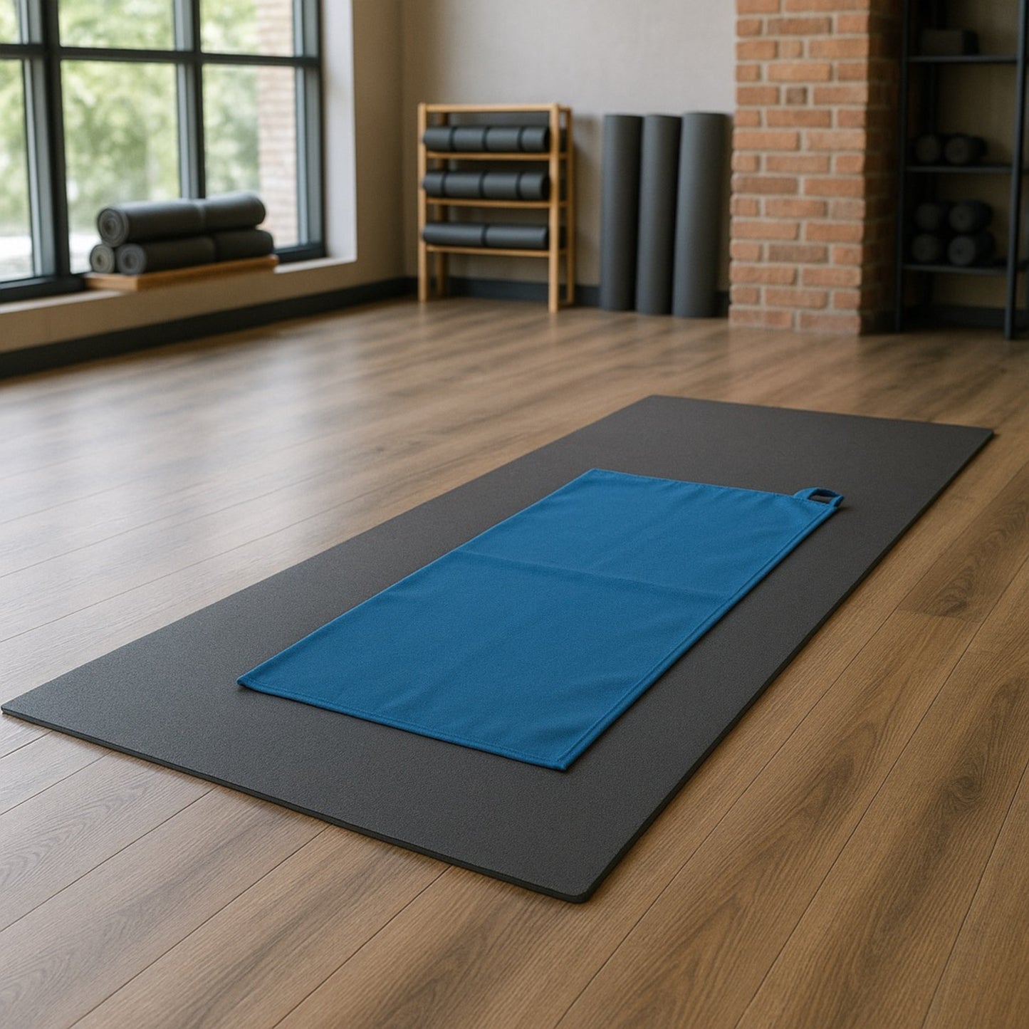  Toalla de microfibra ECOVIBE de 80 x 40 cm, liviana, compacta y de secado rápido.