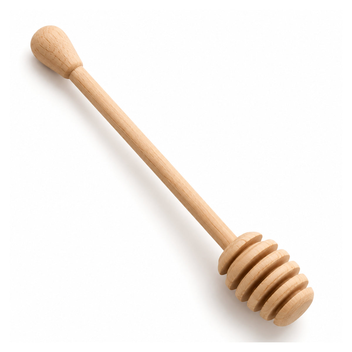 Varilla de madera natural para servir miel.